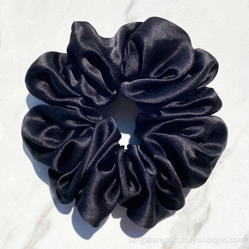pure silk scrunchies 16mm 7cm width large silk scrunchies